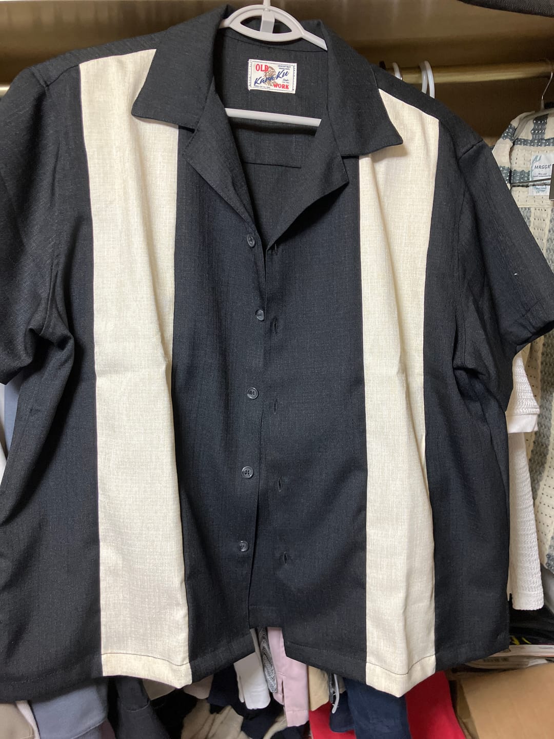 Customer photo review of 異素材コンビ　キューバカラー半袖シャツ
