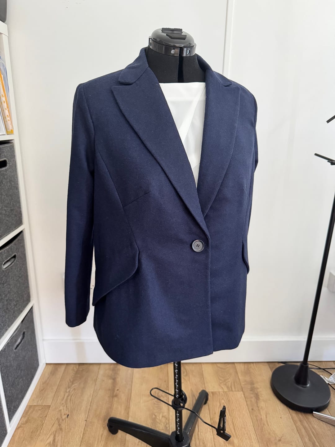Customer photo review of Plain Wool Blend Fabric