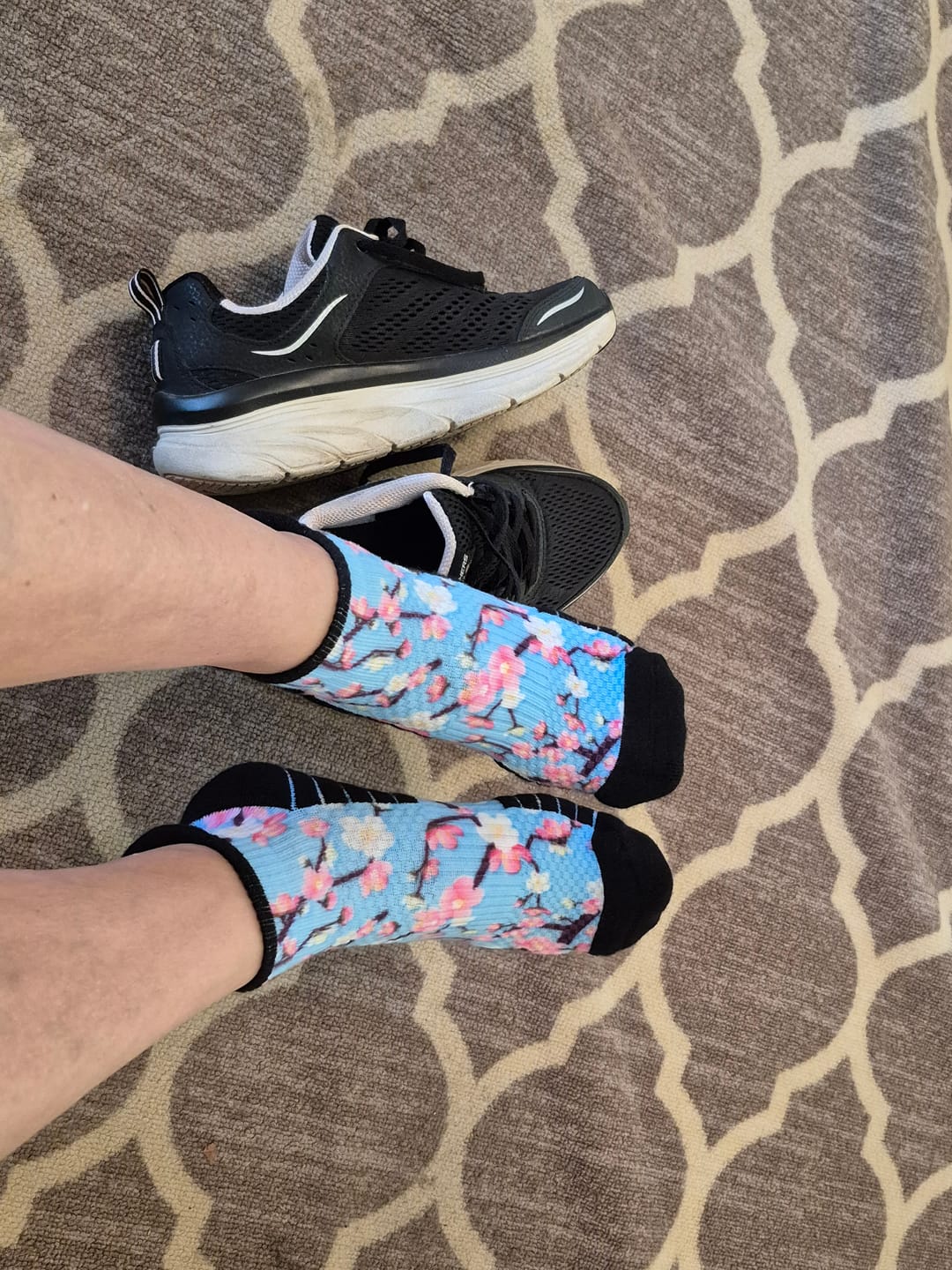 Customer photo review of Blooming Brights Ankle Compression Socks 5-Pack Bundle