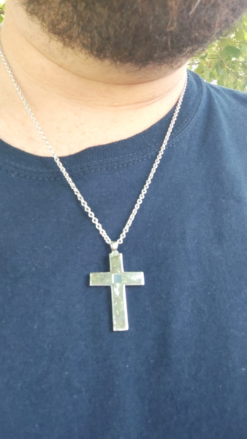 Customer photo review of The Cross Necklace