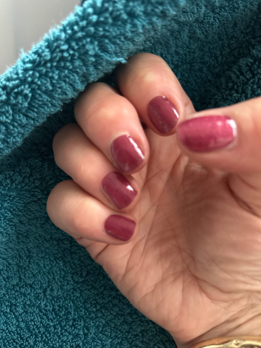 Customer photo review of Sweet Cherry DIY Semicured Gel Nail Sticker Kit
