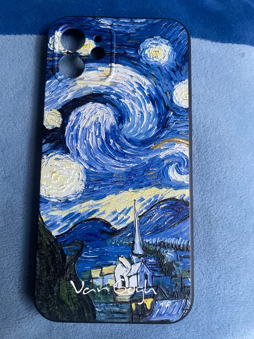 Customer photo review of Van gogh embossed iPhone cases