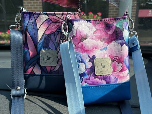 Customer photo review of Wanderlust Phone Bag Pattern