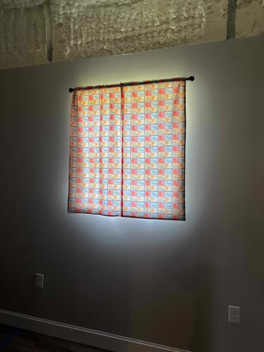 Customer photo review of Vintage Hunting Poster Fabric - Multi