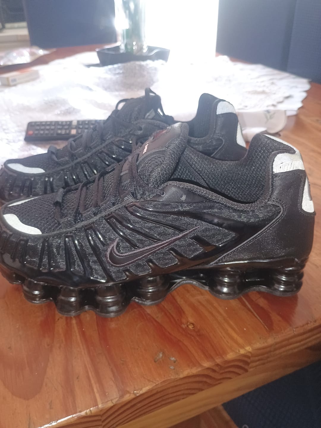 Customer photo review of Nike Shox TL Black Metallic Hematite