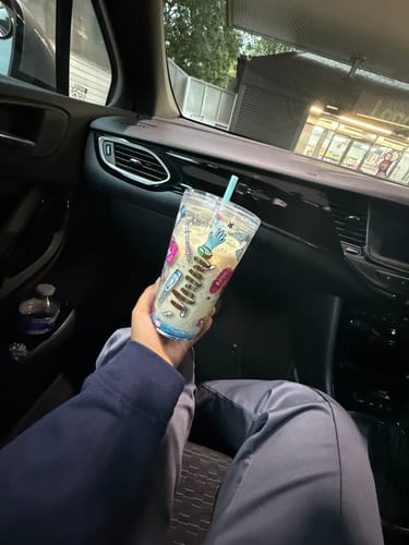 Customer photo review of Blank 16oz Acrylic Double Walled Tumblers - PREDRILLED