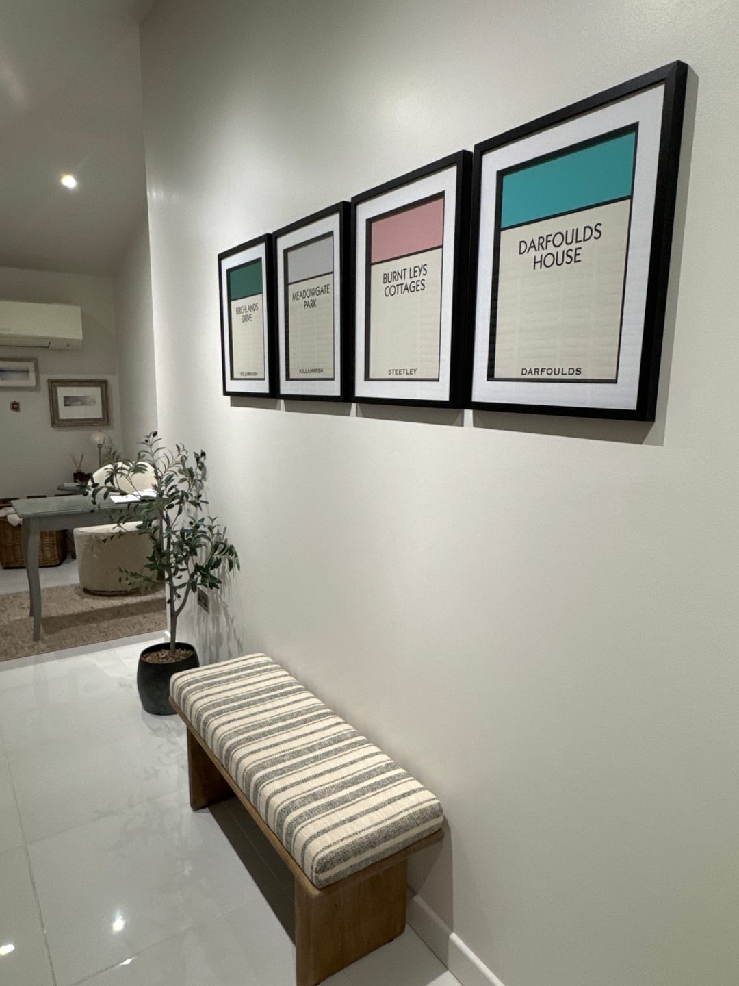 Customer photo review of Personalised Street Name Print