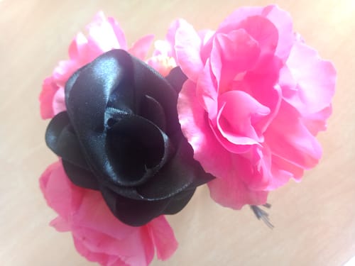 Customer photo review of Satinband 38 mm x 25 m schwarz