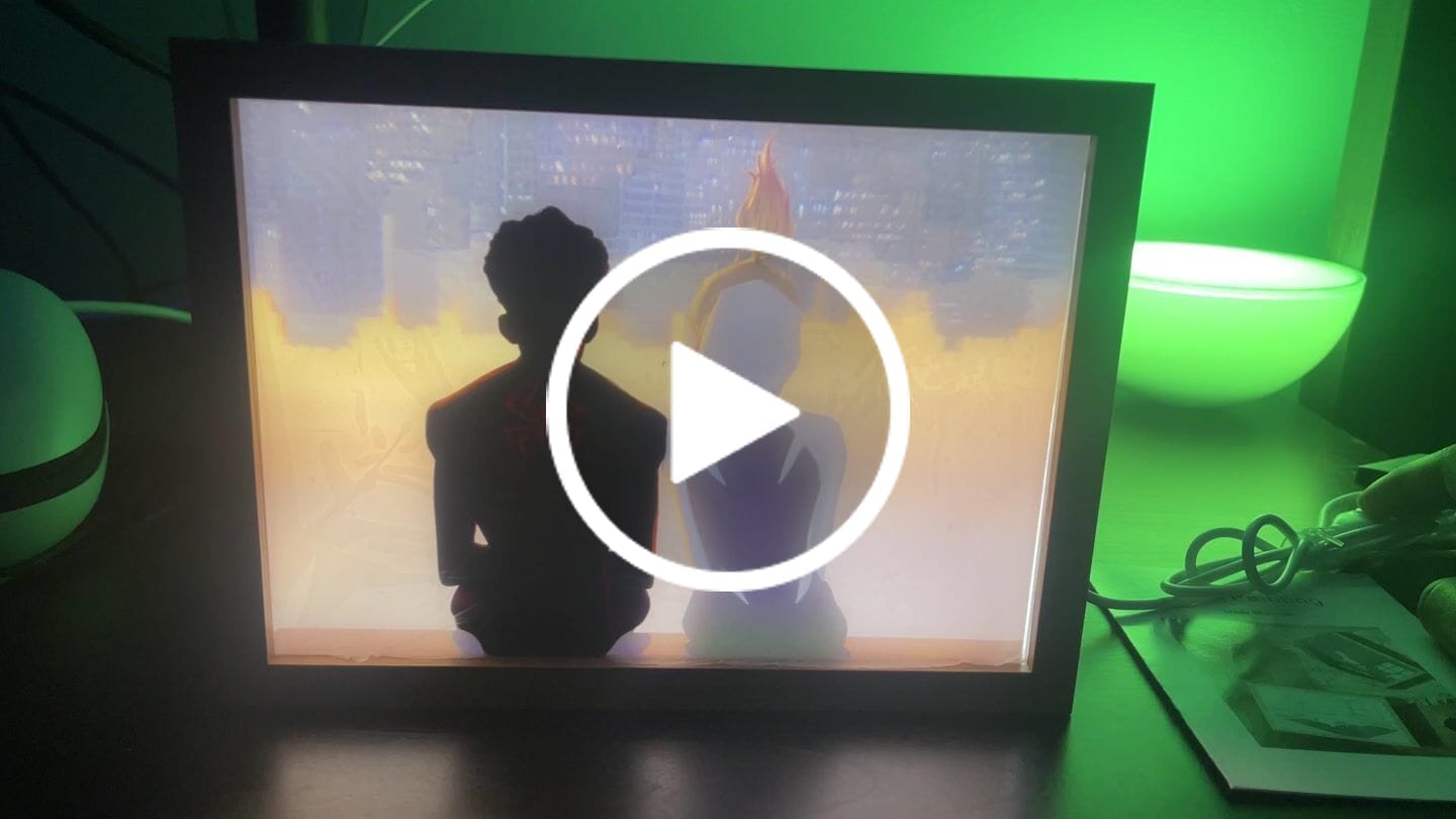 Customer video review of Anime Custom LED Light Painting