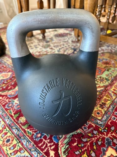 Customer photo review of Adjustable Kettlebell 12kg-32kg, Competition Style