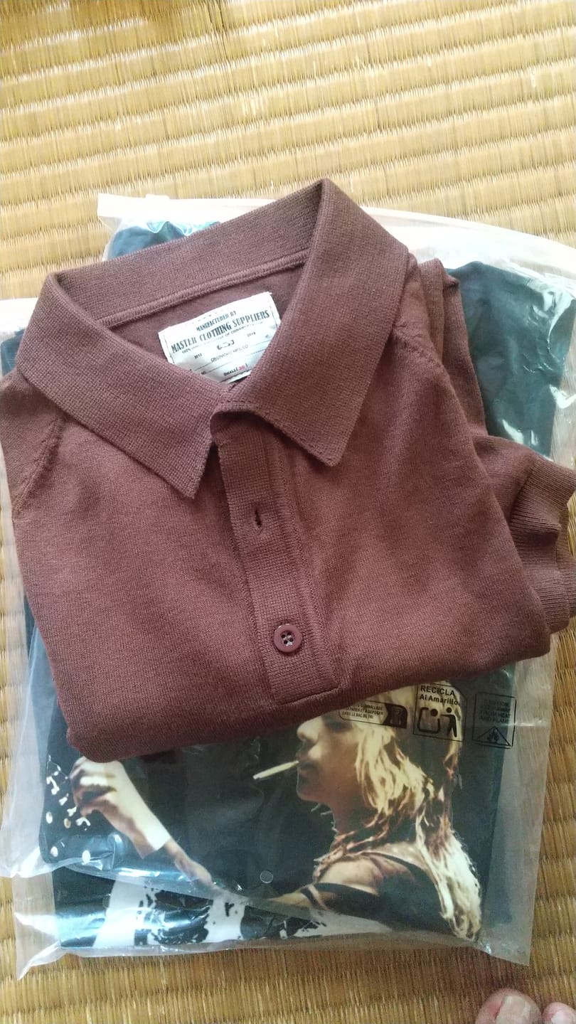 Customer photo review of Business&Casual　無地7色ラグランスリーブニットポロシャツ