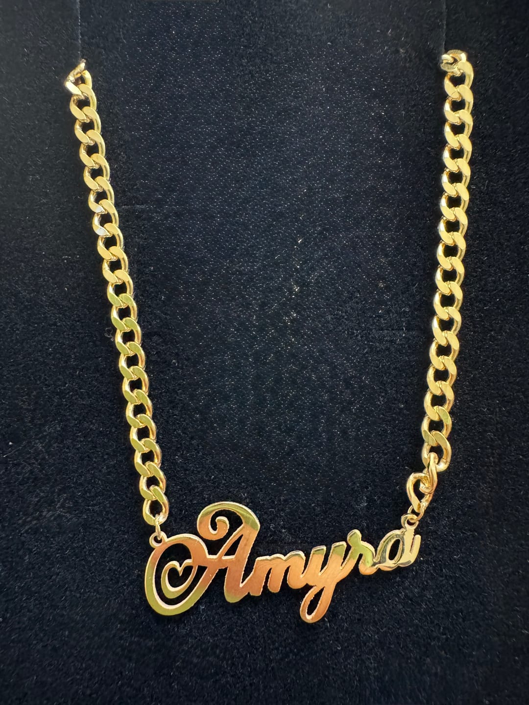 Customer photo review of Personalized Name Necklace