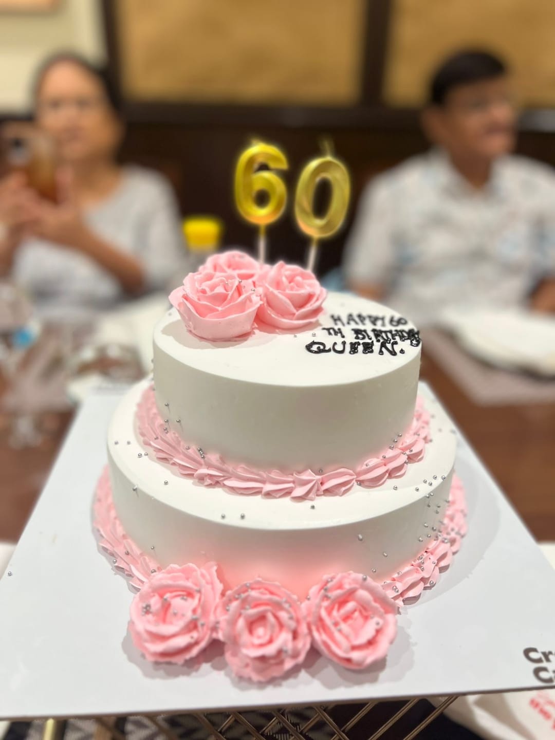 Customer photo review of Floral Custom Cake