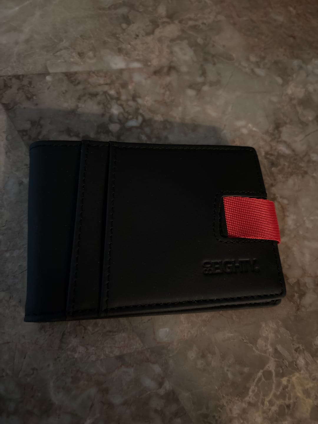 Customer photo review of 80Eighty® Matte Black Leather Wallet