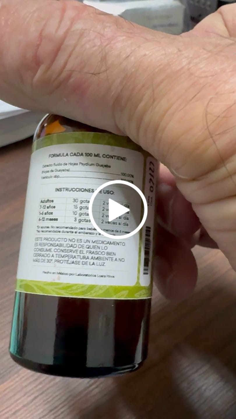 Customer video review of Tintura de Hojas de Guayaba