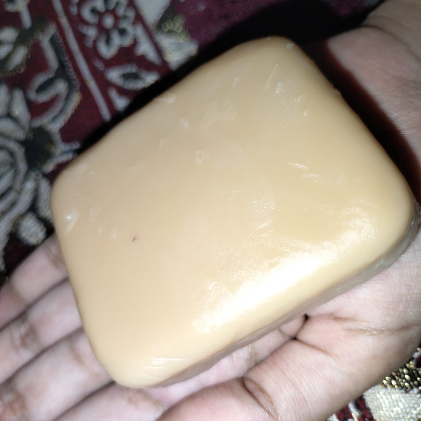 Customer photo review of MAGIC SOAP ( SAFFRON AND SANDAL WOOD SOAP )