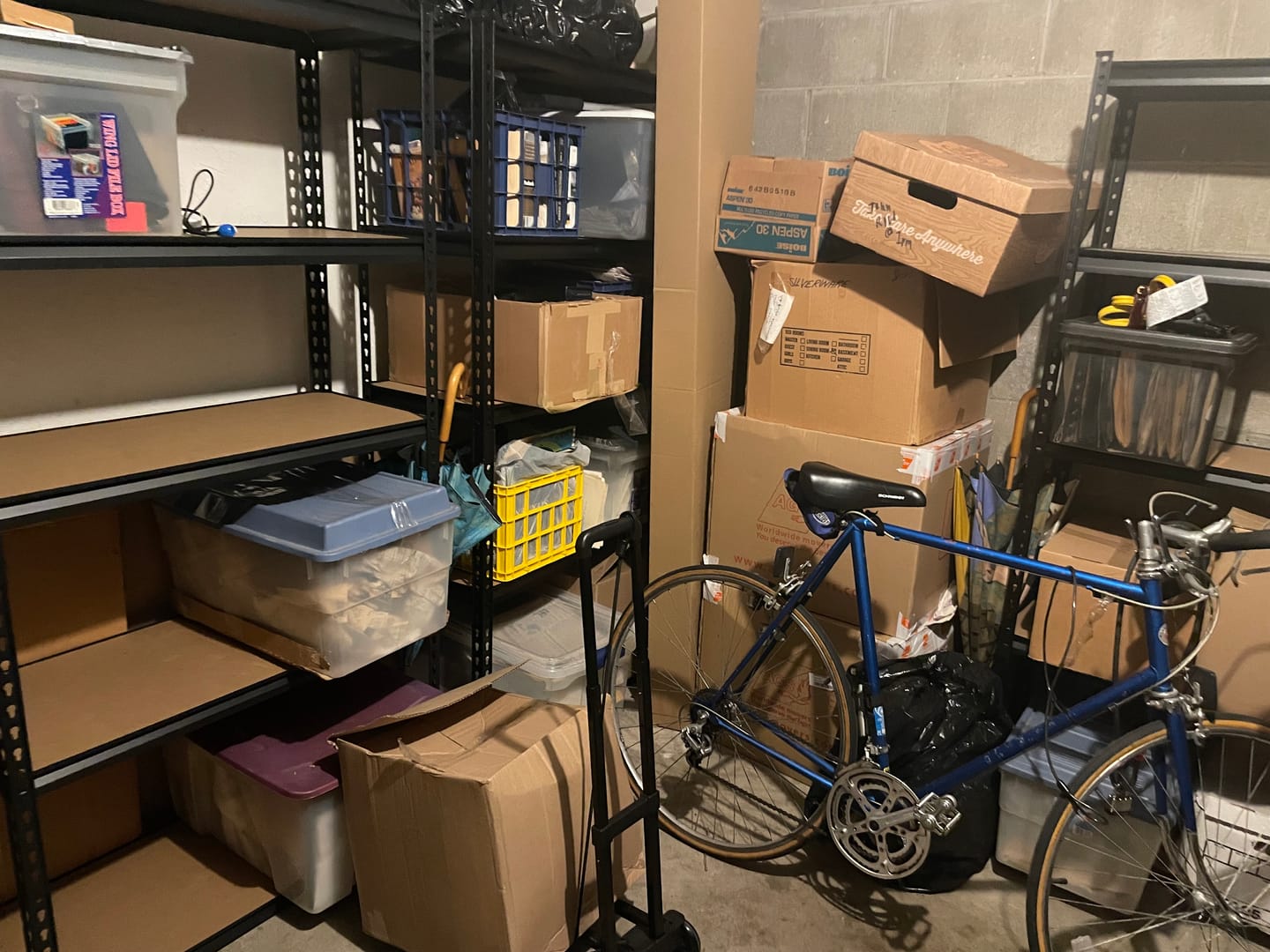 Customer photo review of REIBII 35.5“W Garage Storage Rack, 5-Shelf Adjustable Storage Shelves, 2020lbs Metal Shelving for Pantry Kichen Closet