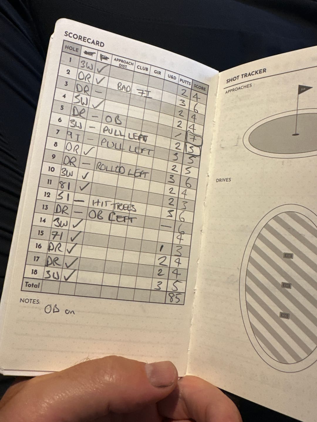 Customer photo review of The Performance Journal
