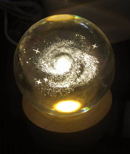 Customer photo review of [BUY 1 GET 1] Orb of Wonders - Crystal Ball Night Light