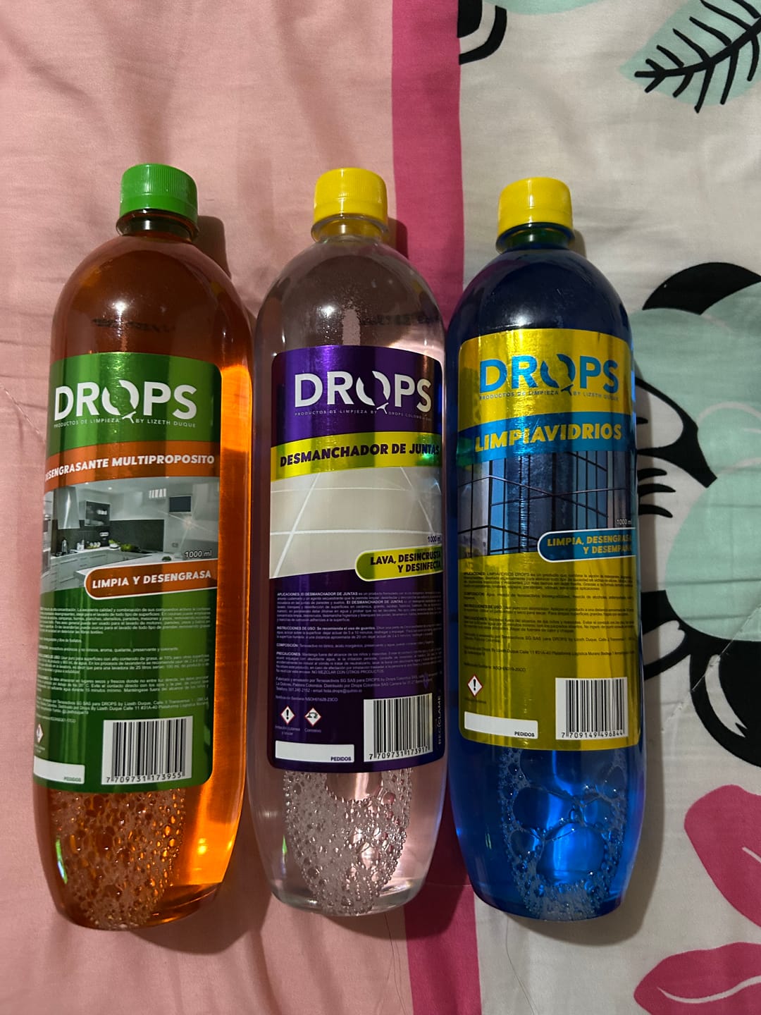 Customer photo review of Kit de productos de limpieza Drops