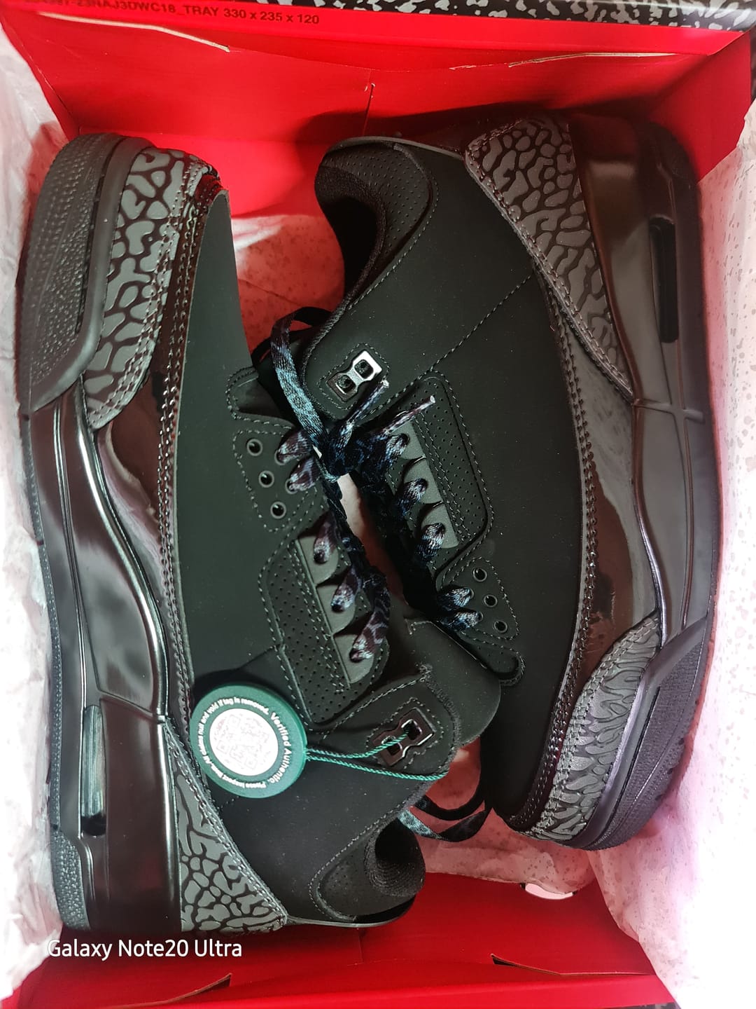 Customer photo review of Air Jordan 3 Retro 'Black Cat'