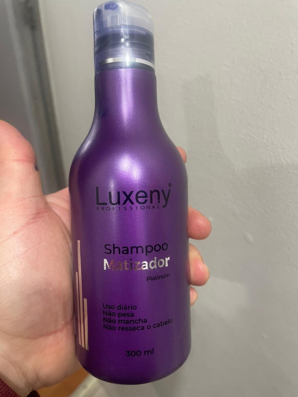 Customer photo review of Shampoo Matizador Platinum 300 ml
