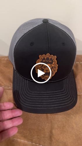 Customer video review of Richardson 112 Genuine Leather Patch Hats Laser Engraved