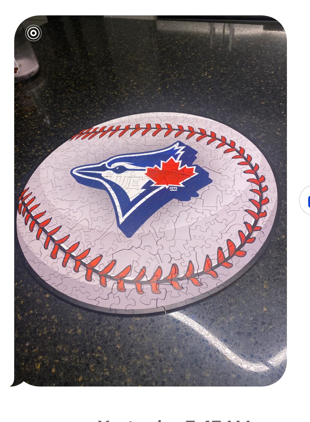 Customer photo review of Toronto Blue Jays™ - Wooden Puzzle