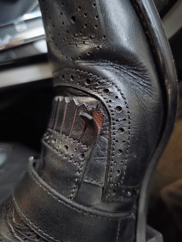 Customer photo review of Jean Single Monk Strap - Solid Black