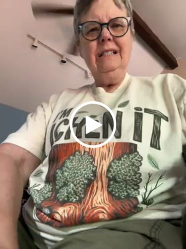 Customer video review of It's Never Too Late T-shirt