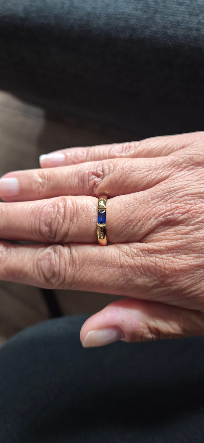Customer photo review of Birthstone ring gold