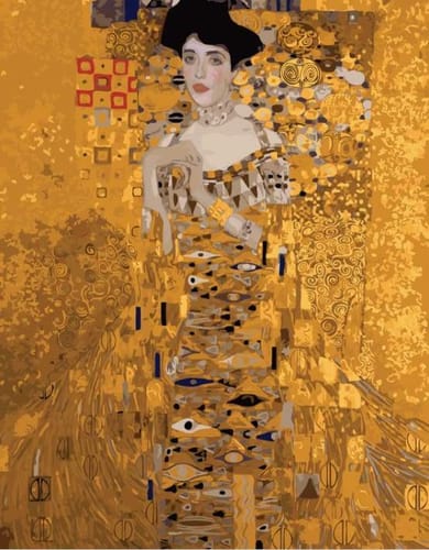 Customer photo review of Portrait of Mrs Adele Bloch-Bauer - Diamond Painting - Large