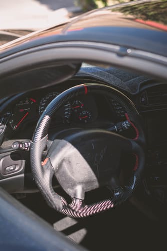 Customer photo review of Genuine Carbon Fiber Steering Wheel For C5 Corvette 1997-2004