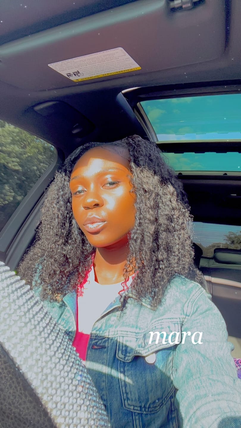Customer photo review of Afro Kinky Curly Human Crochet Hair