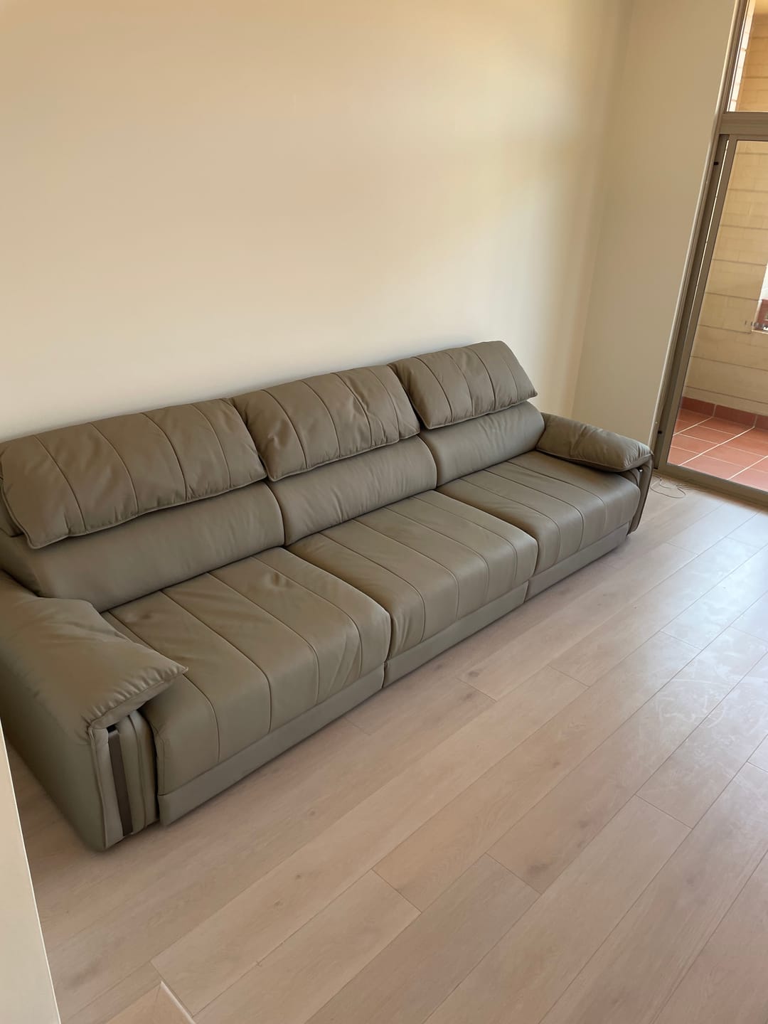Customer photo review of LuxeLine Modern Recliner Sofa