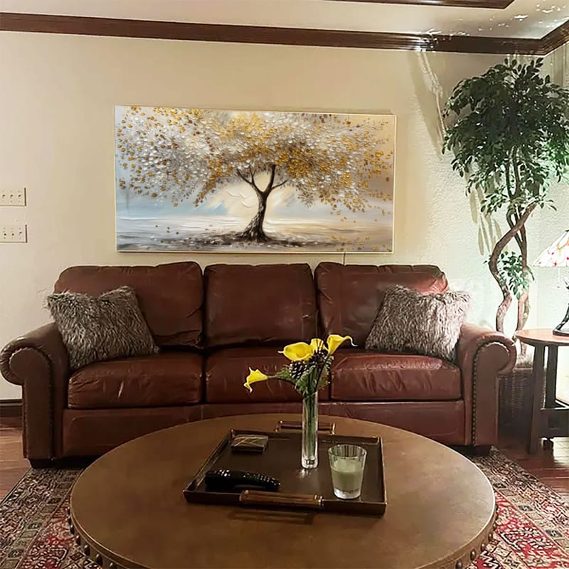 Customer photo review of Tree Abstract Textured Wall Art #TP042