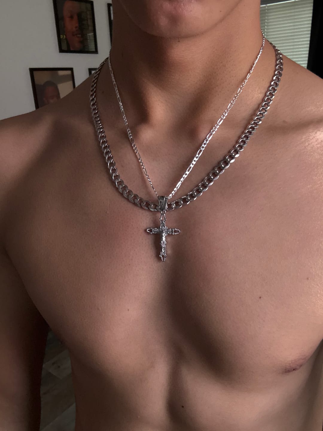 Customer photo review of CRUCIFIX CROSS PENDANT