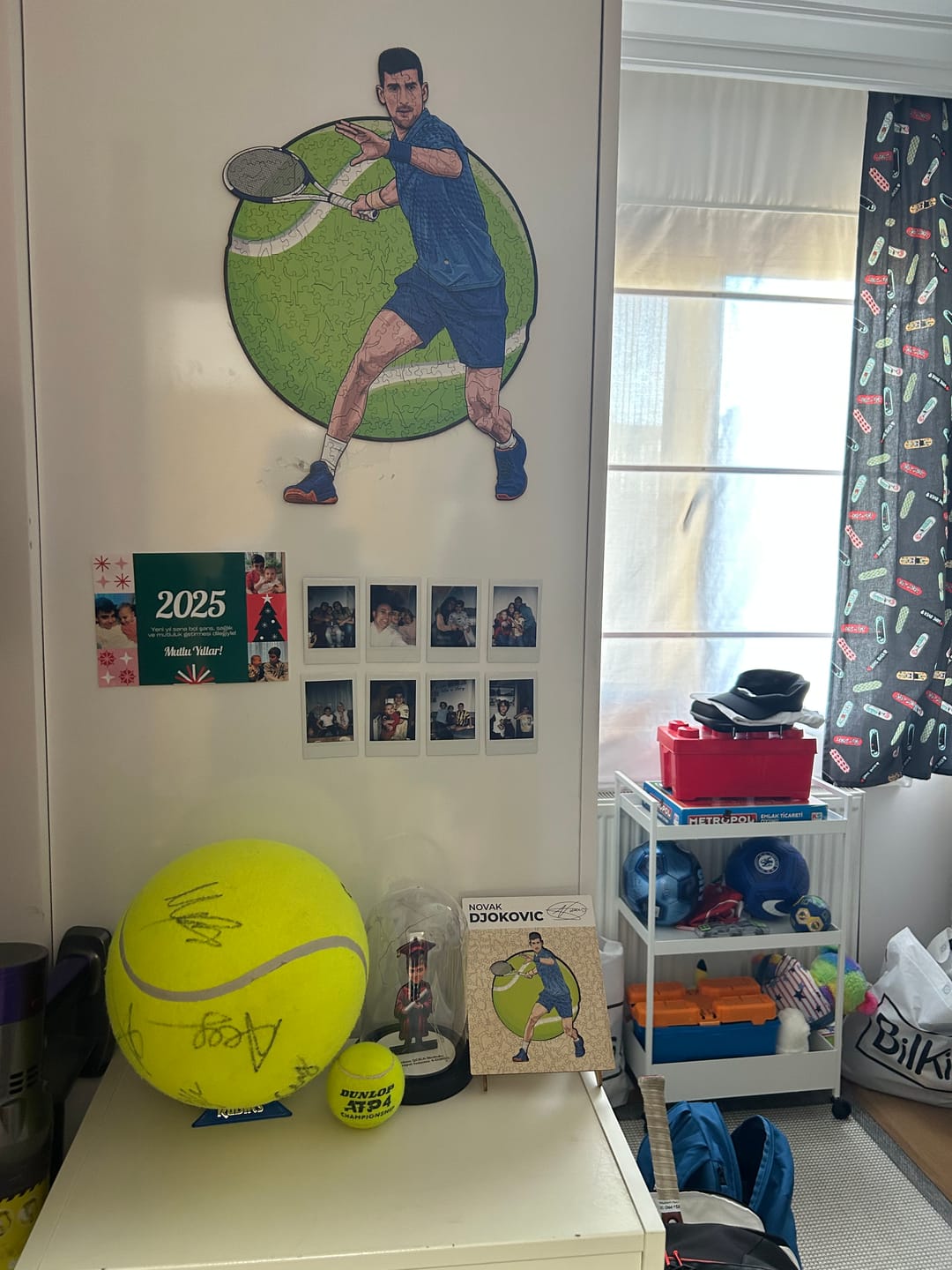 Customer photo review of Novak Djokovic - Wooden Puzzle