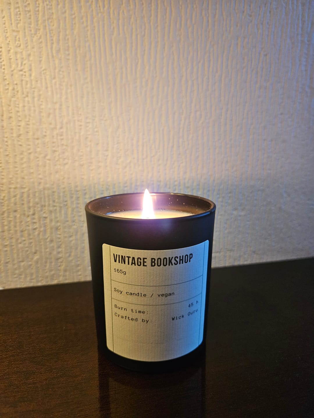 Customer photo review of Vintage Bookshop Candle