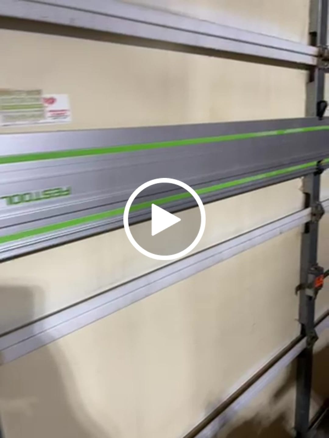 Customer video review of Garage Door/Wall Mount Brackets for Track Saw Guide Rails