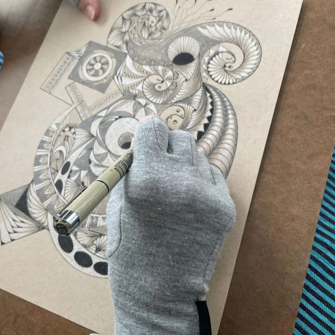 Customer photo review of ReliveX™ Compressie Handschoenen