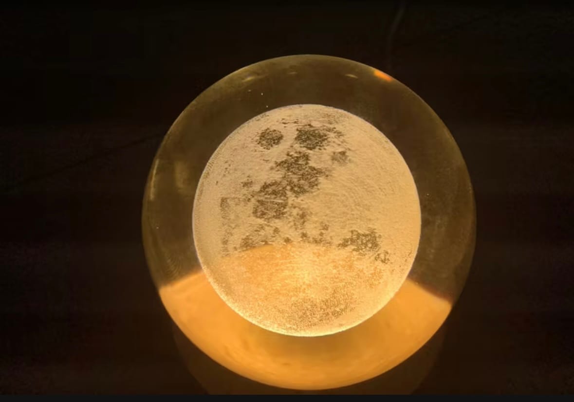 Customer photo review of [BUY 1 GET 1] Orb of Wonders - Crystal Ball Night Light