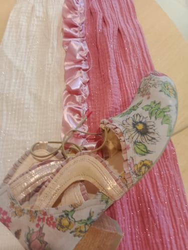 Customer photo review of Satinband 38 mm x 25 m helles altrosa