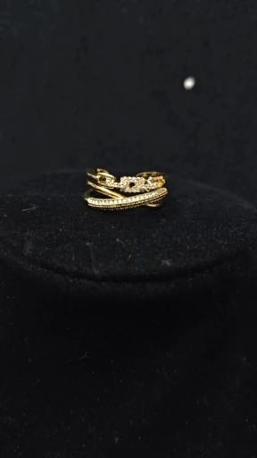 Customer photo review of Rachel - Adjustable Stainless Steel Geometric Twist Ring for Women