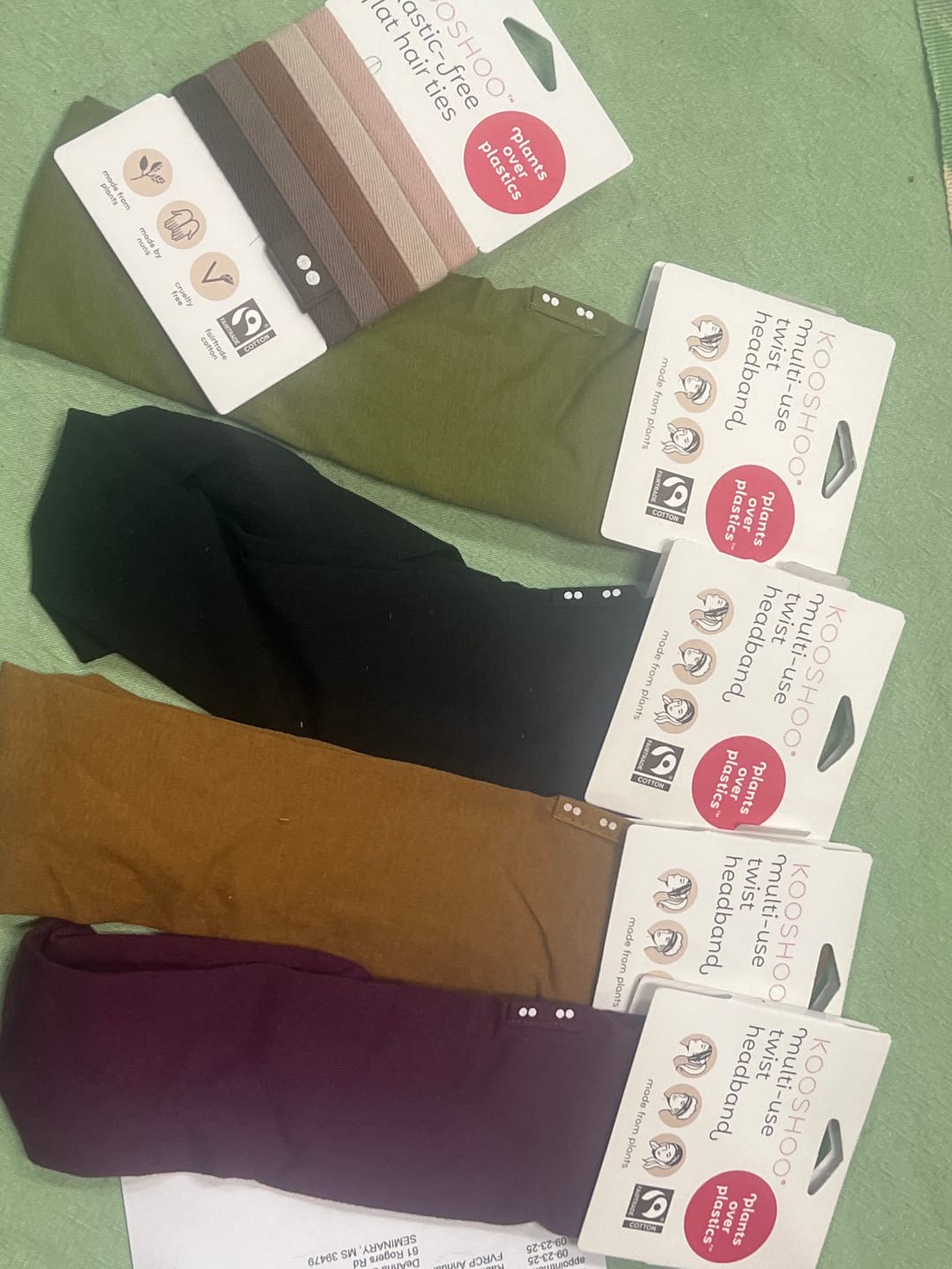 Customer photo review of Plastic-Free Hair Ties
