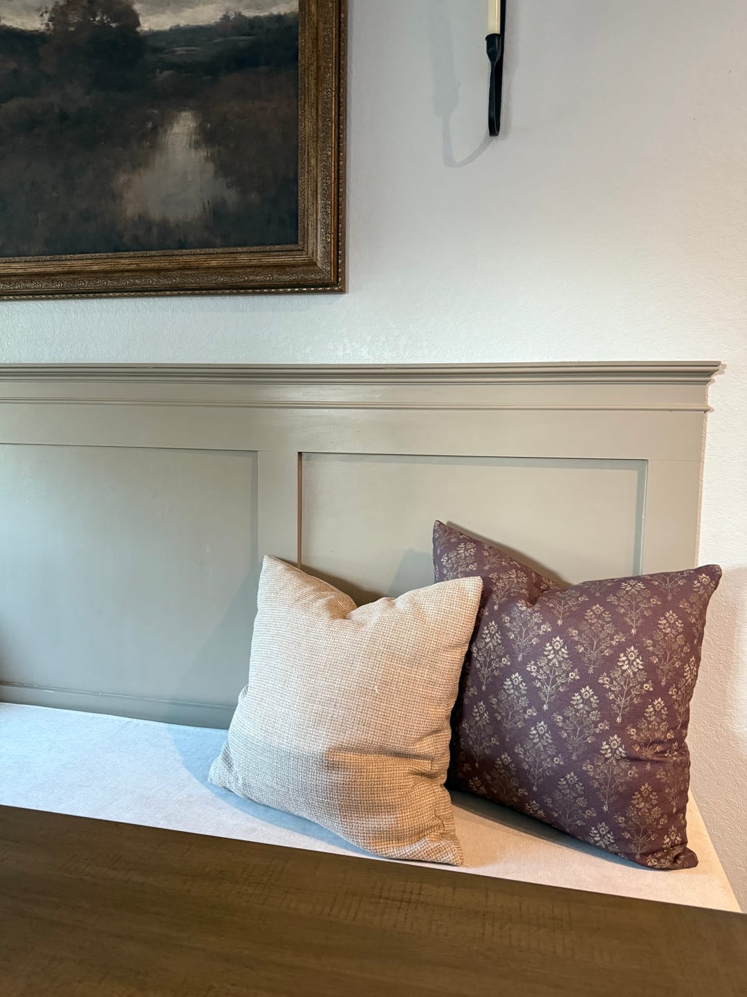 Customer photo review of Bordeaux in Linen - 18" | 20" |  22"