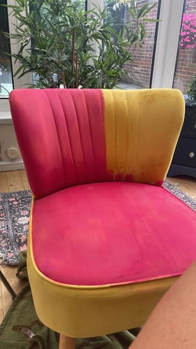 Customer photo review of Fabric Paint -- Raspberry