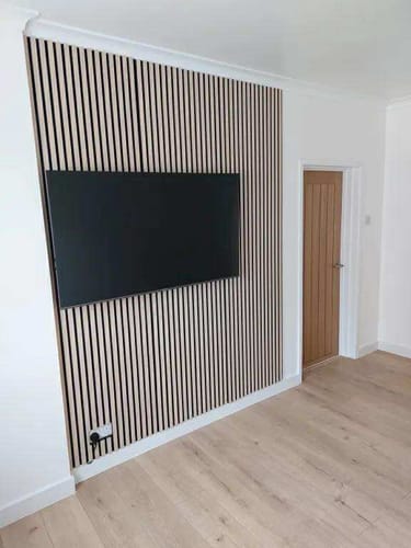 Customer photo review of Walnut Wood Panel | Luxury 3-Sided Wood Veneer