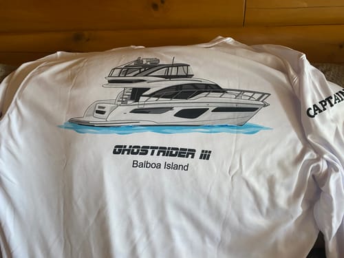 Customer photo review of Custom Digital Boat Artwork