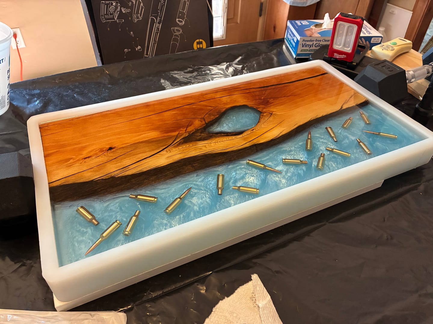 Customer photo review of 24x12x1.5" Silicone Mold For Epoxy Resin - Charcuterie Board Form